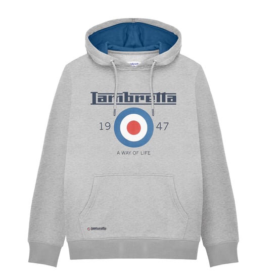 Lambretta - "AW24" Kapuzenpullover für Herren (Grau meliert) - Image 1