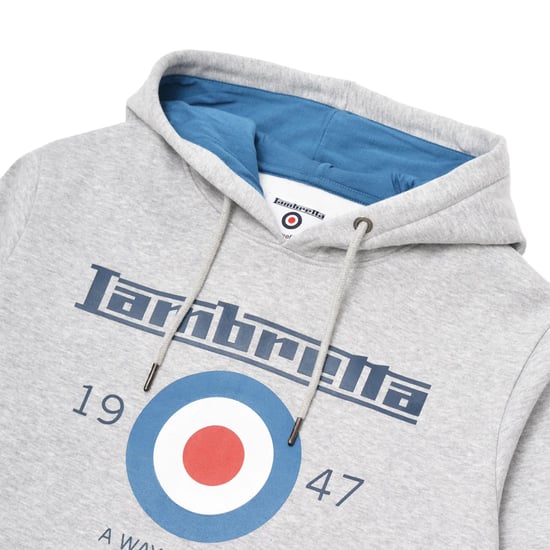 Lambretta - "AW24" Kapuzenpullover für Herren (Grau meliert) - Image 3