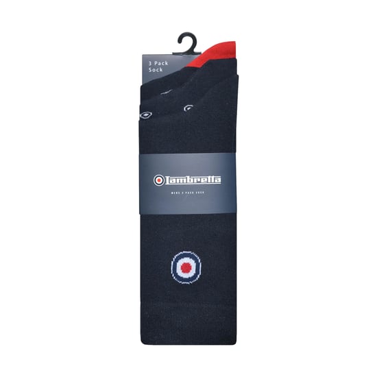 Lambretta - Socken für Herren(3er-Pack) (Marineblau/Rot/Weiß) - Image 2