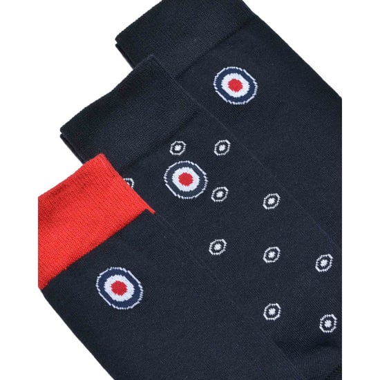 Lambretta - Socken für Herren(3er-Pack) (Marineblau/Rot/Weiß) - Image 3