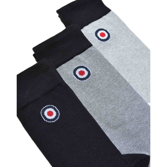Lambretta - Socken für Herren(3er-Pack) (Schwarz/Holzkohle/Grau) - Image 3