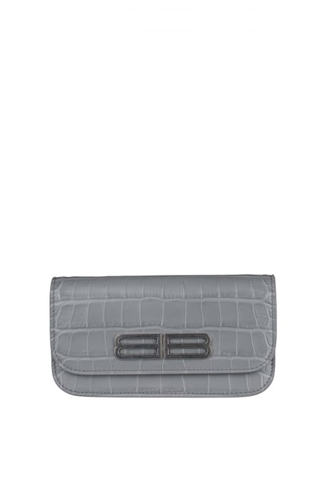 Balenciaga Geldbörse mit Kette Gossip Grau - Image 1