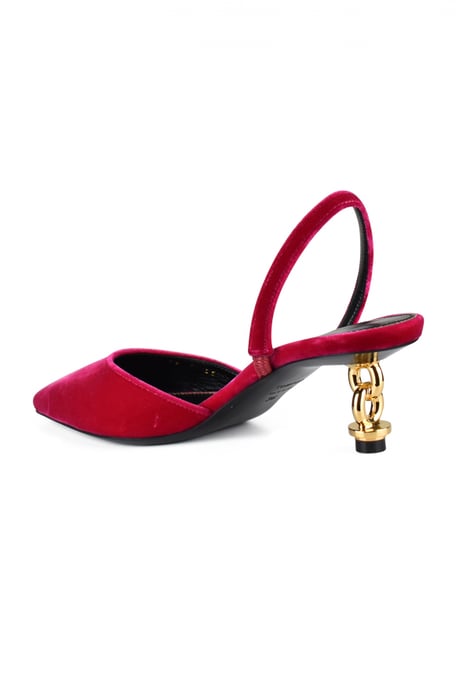 Tom Ford Velvet Chain Pumps Rosa - Image 4