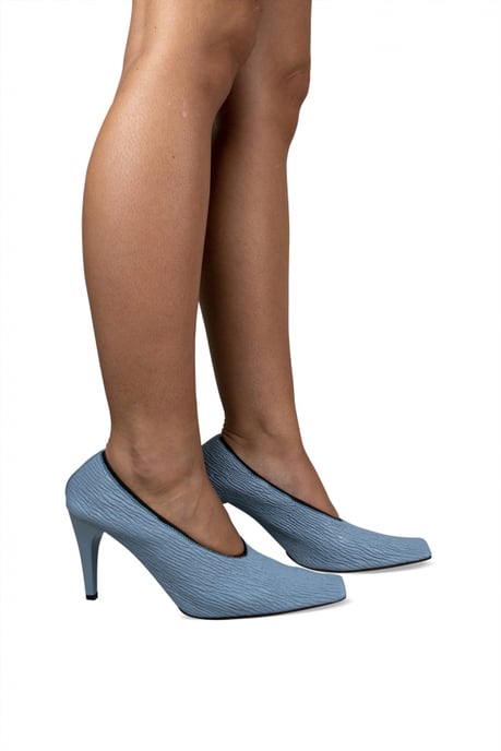 Bottega Veneta Crunch Pumps Blau - Image 2