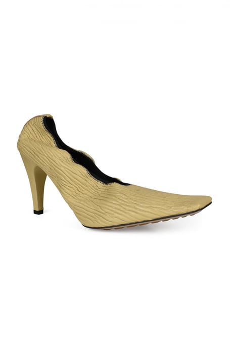 Bottega Veneta Crunch Pumps Beige - Image 2