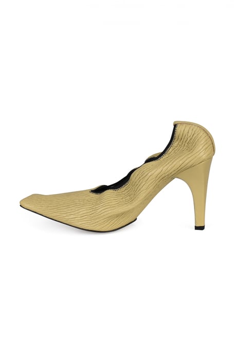Bottega Veneta Crunch Pumps Beige - Image 3