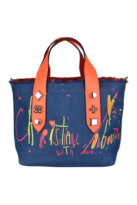 Christian Louboutin Kleine Tote Bag Frangibus Blau - Image 1