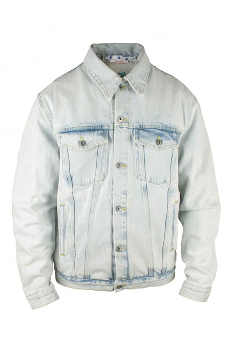 Off-White Jeansjacke Weiß - Image 1