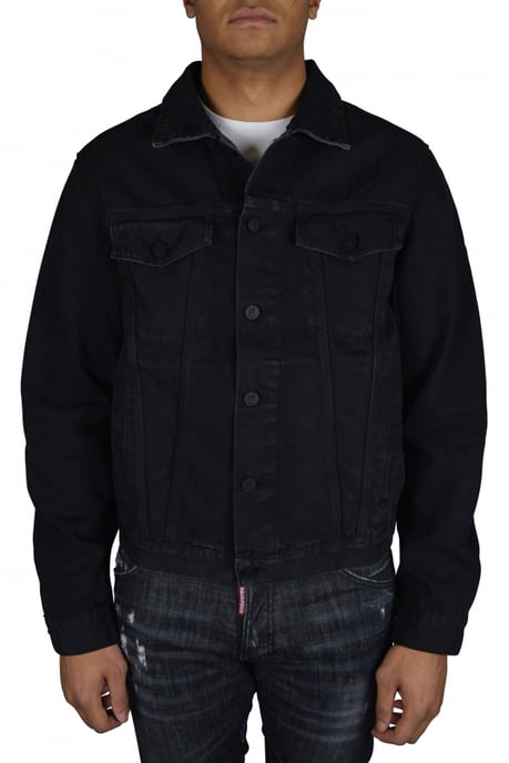 Off-White Jeansjacke Schwarz - Image 4