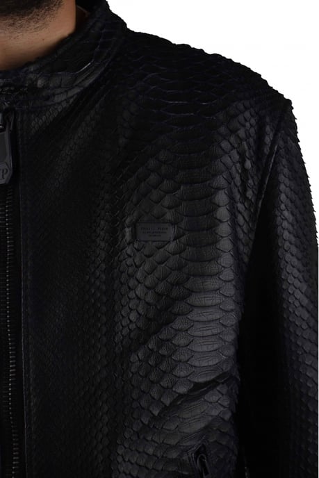 Philipp Plein Biker Jacke Schwarz - Image 2