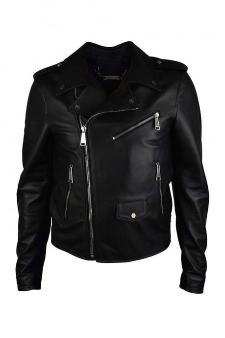 Philipp Plein Perfecto Jacke Schwarz - Image 1