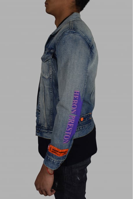 Heron Preston Jeansjacke Blau - Image 4