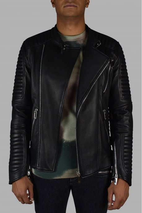 Philipp Plein Biker Jacke Schwarz - Image 2
