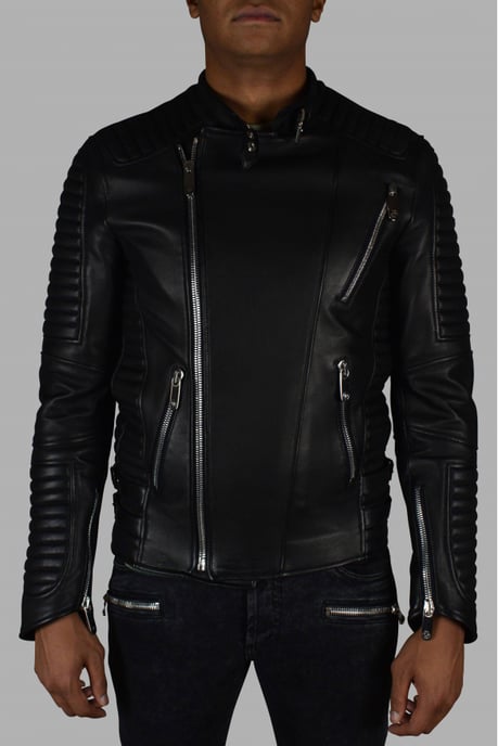 Philipp Plein Biker Jacke Schwarz - Image 3