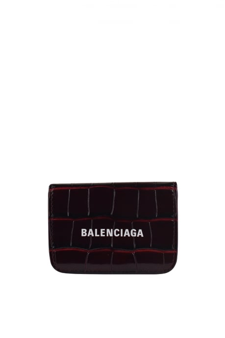 Balenciaga Mini Kartenetui Cash Bordeaux Bordeaux - Image 1