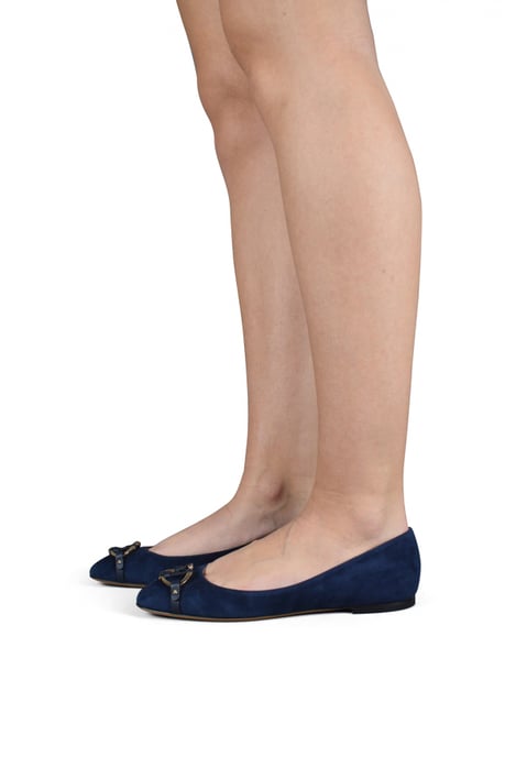 Valentino Garavani Ballerinas aus Wildleim Blau - Image 2