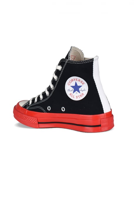 Comme des garçons Hohe Sneakers Chuck Taylor Schwarz - Image 3