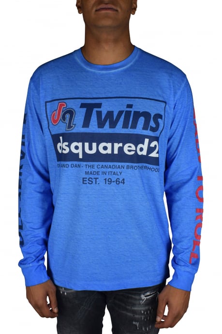 Dsquared2 Langarm T-Shirt Blau - Image 2