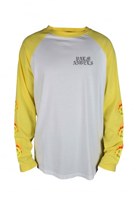 Palm Angels Langarm T-Shirt Weiß - Image 1