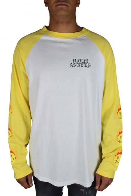 Palm Angels Langarm T-Shirt Weiß - Image 2