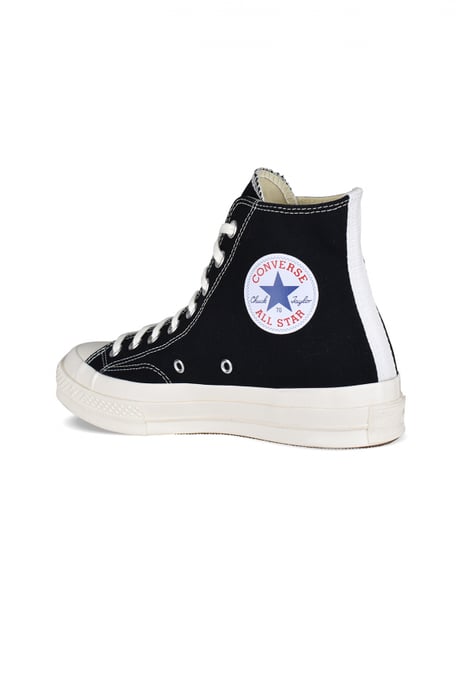 Comme des garçons Hohe Sneakers Chuck Taylor Schwarz - Image 3