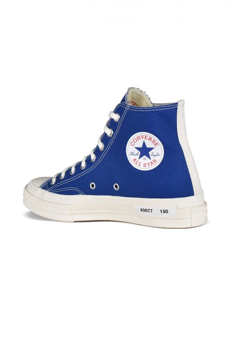 Comme des garçons Hohe Sneakers Chuck Taylor Blau - Image 3