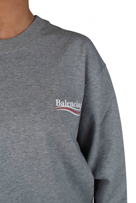 Balenciaga Sweatshirt Political Grau - Image 2