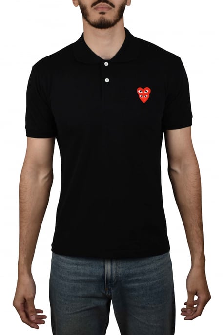 Comme des garçons Poloshirt Schwarz - Image 2