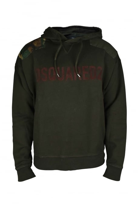 Dsquared2 Kapuzen-Sweatshirt Kaki - Image 1