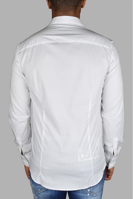 Philipp Plein Diamond Cut LS Iconic Hemd Weiß - Image 4