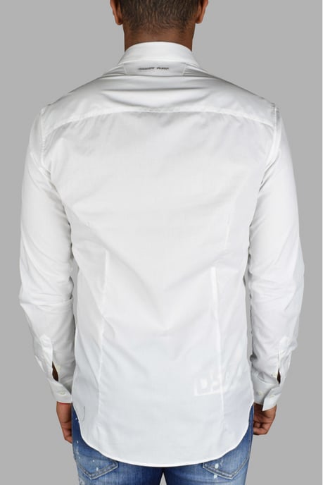 Philipp Plein Diamond Cut LS Skull hemd Weiß - Image 4
