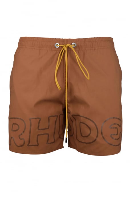 RHUDE Badeshorts Braun - Image 1