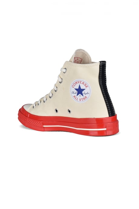 Comme des garçons Hohe Sneakers Chuck Taylor Beige - Image 3