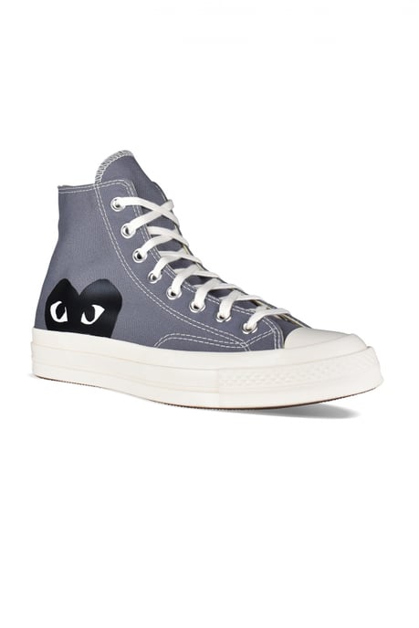 Comme des garçons Hohe Sneakers Chuck Taylor Grau - Image 2
