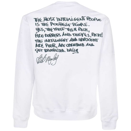 Dsquared2 Bob Marley Cool Fit weißes Sweatshirt - Image 2