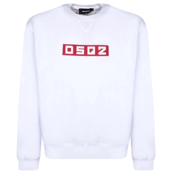 Weißes Sweatshirt mit kleinem Block-Logo von Dsquared2 - Image 1