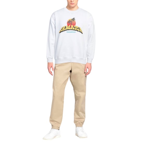 Dsquared2 Jamaica Design Weißes Sweatshirt - Image 3
