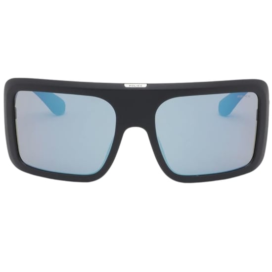 Police-Sonnenbrille mit quadratischem Vollrand und mattschwarzem Rahmen - Image 1