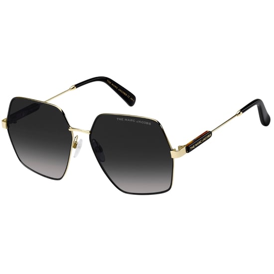 Marc Jacobs Dunkelgraue SF-Linsen-Sonnenbrille mit goldenen und schwarzen Details - Image 2