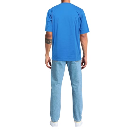 Dsquared2 Double Pipeline Masters Design Skater Fit Blaues T-Shirt - Image 2