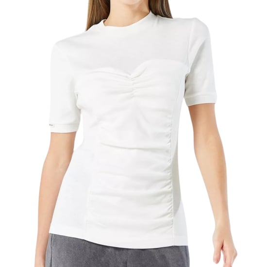 Nike Scrunched Front Weißes Sport-T-Shirt - Image 1