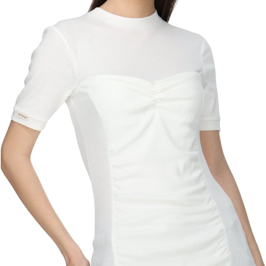 Nike Scrunched Front Weißes Sport-T-Shirt - Image 3