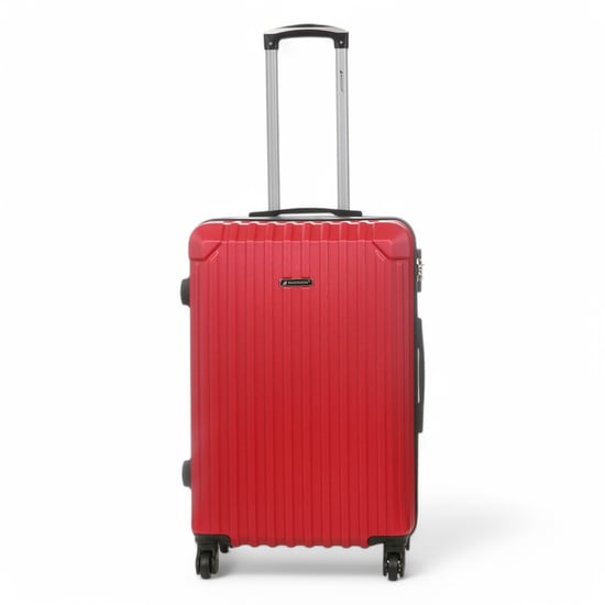 Hartschalen-Reisekoffer aus rotem ABS mit 8 Rädern - Image 6