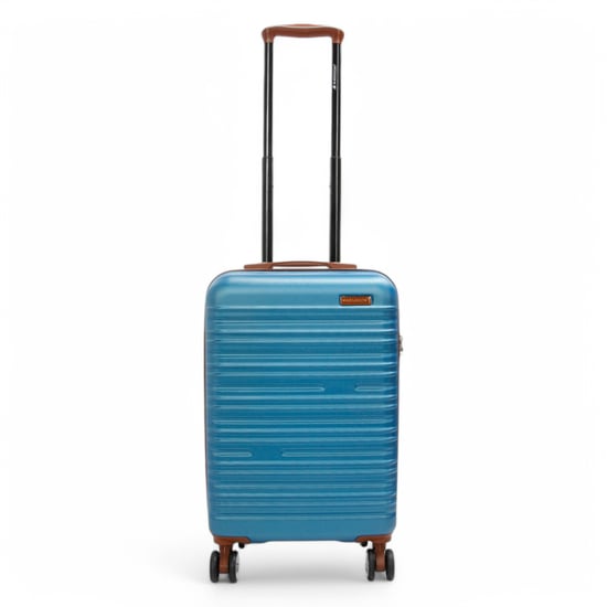 Erweiterbarer blauer Hartschalenkoffer aus ABS mit 8 Rollen, robuster Reisekoffer, Urlaubsgepäck - Image 5