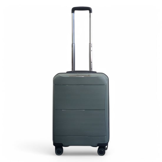 Erweiterbares olivgrünes Hartschalen-PP-Kofferset mit 8 Rädern, Reisegepäck, Kabine, Urlaub, Taschen - Image 5