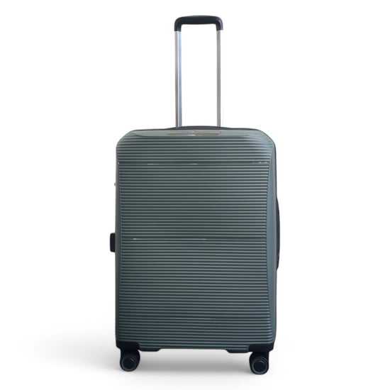 Erweiterbares olivgrünes Hartschalen-PP-Kofferset mit 8 Rädern, Reisegepäck, Kabine, Urlaub, Taschen - Image 6