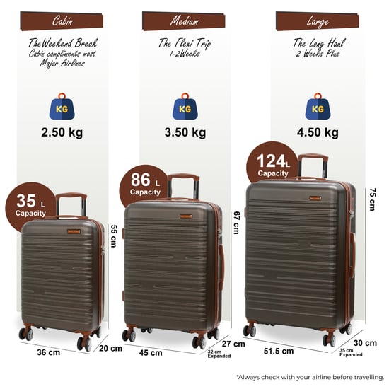 Erweiterbarer Kaffeebrauner Hartschalen-ABS-Koffer mit 8 Rädern Robuster Reisekoffer Urlaubsgepäck - Image 2