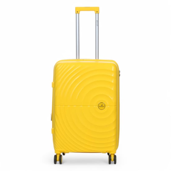 Erweiterbarer gelber Hartschalenkoffer mit 8 Rädern - Image 6