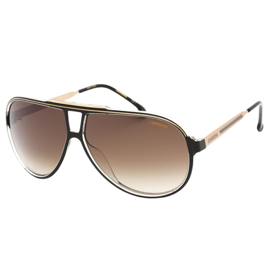 Carrera Sonnenbrille mit braunen Verlaufsgläsern und schwarzen Details in Gold - Image 2