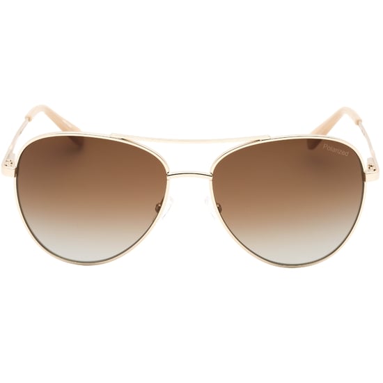 Banana Republic Braune SF PZ-Linsen-Sonnenbrille in Hellgold - Image 1
